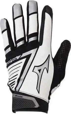 Mizuno F-257 Women’s Softball Batting Gloves - White Black