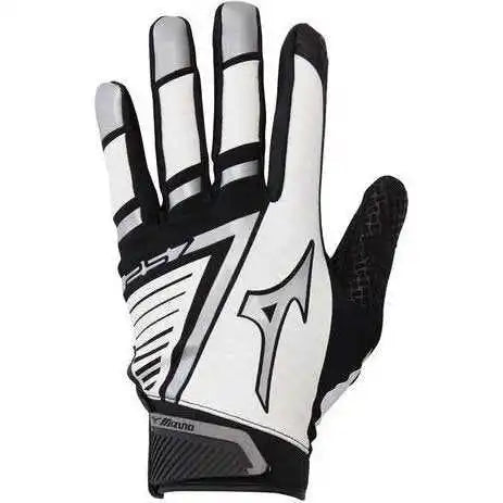 Mizuno F-257 Women’s Softball Batting Gloves - White Black