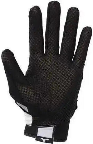 Mizuno F-257 Women’s Softball Batting Gloves - White Black