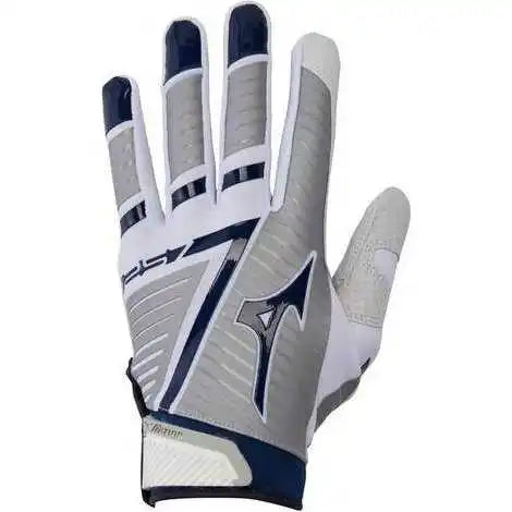 Mizuno F-257 Women’s Softball Batting Gloves - White Navy