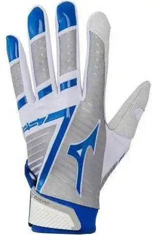 Mizuno F-257 Women’s Softball Batting Gloves - White Royal