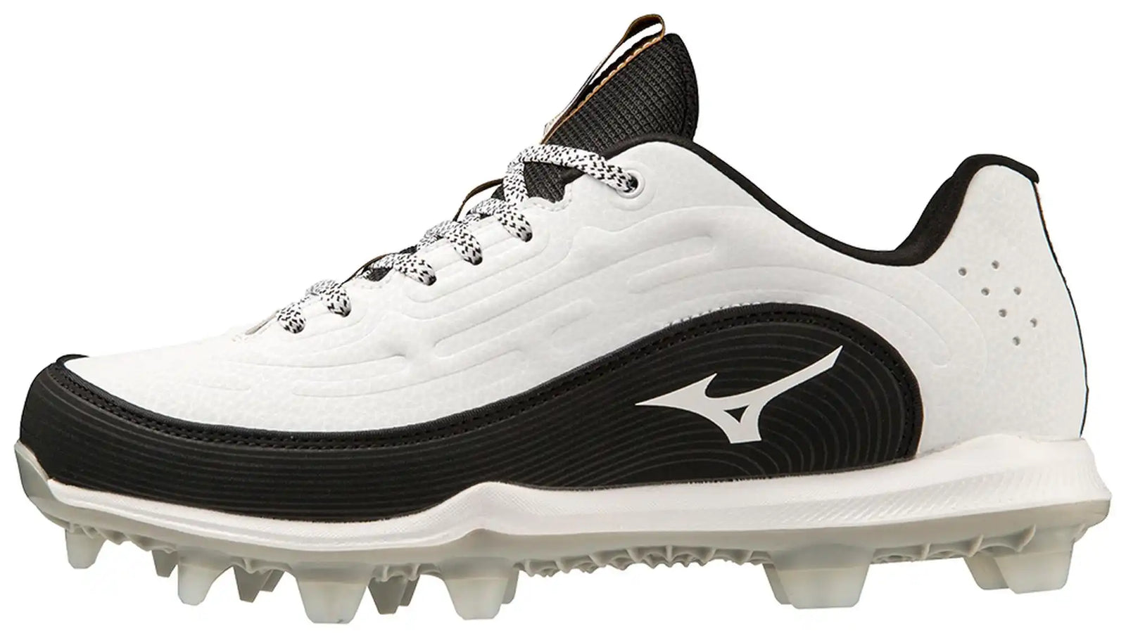 Mizuno Finch Elite 6 Softball Cleats - White Black