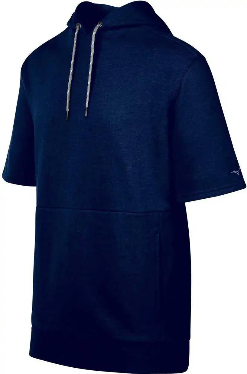 Mizuno Game Time Short Sleeve Hoodie - Navy
