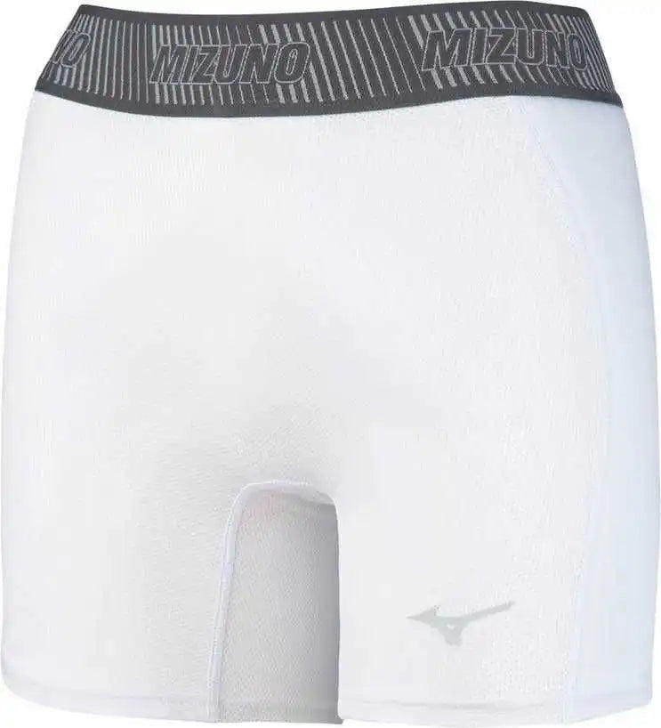 Mizuno Girl’s Aero Vent Padded Sliding Short - White
