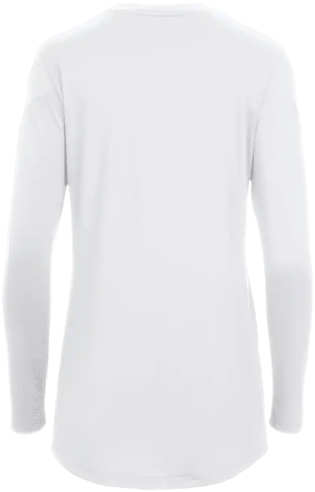 Mizuno Girls Balboa 6 Long Sleeve Volleyball Jersey - White