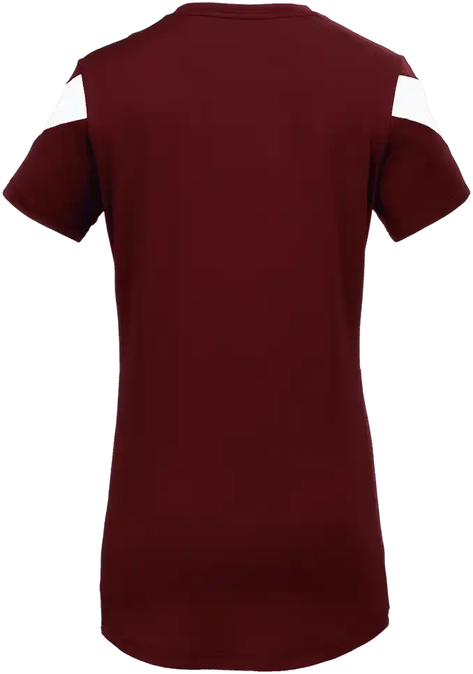 Mizuno Girls Balboa 6 Short Sleeve Volleyball Jersey - Cardinal White