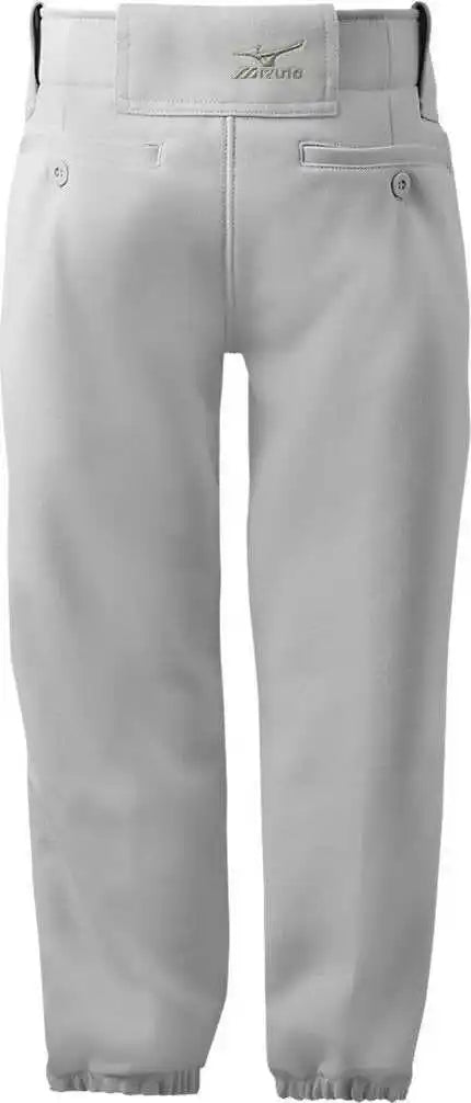 Mizuno Girls Belted Softball Pant - Grey