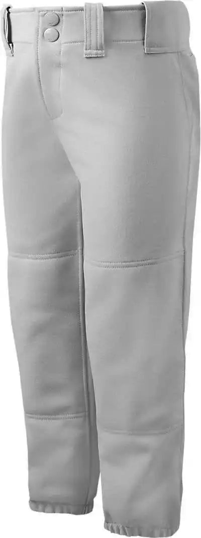 Mizuno Girls Belted Softball Pant - Grey