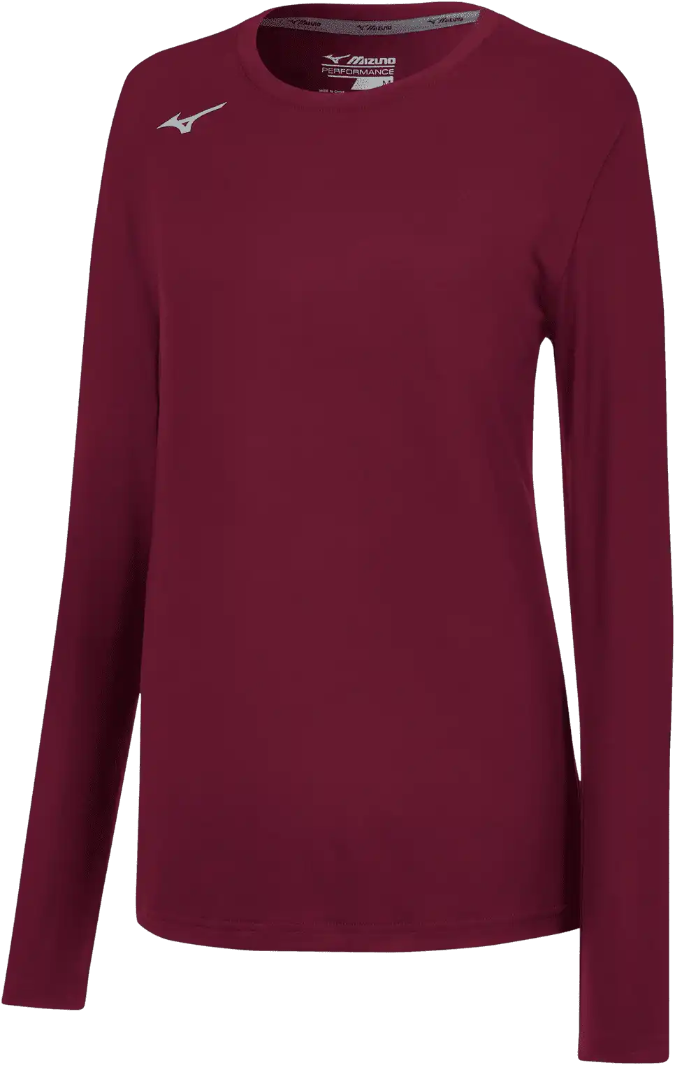 Mizuno Girl’s Long Sleeve Attack Tee - Cardinal