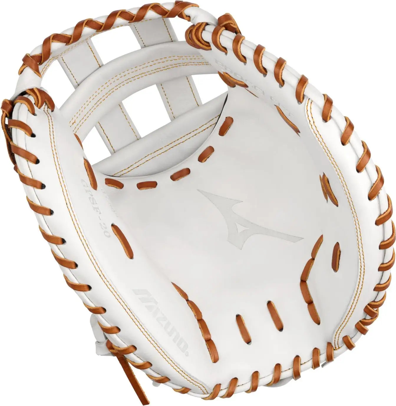 Mizuno Gpsf-20 Pro Select Fastpitch Premium Catchers Mitt Glove 34.50’’ - White - Right Throw