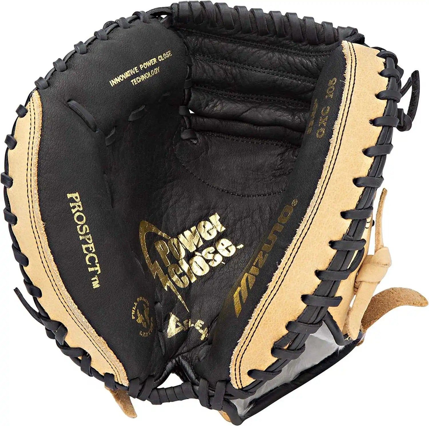 Mizuno Gxc105 Prospect Series Catcher’s Mitt 32.50’’ Black / Tan