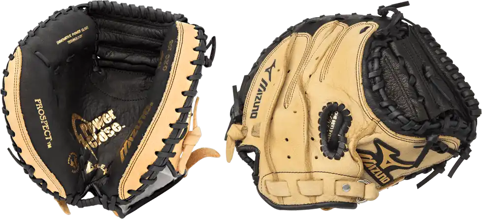 Mizuno Gxc105 Prospect Series Catcher’s Mitt 32.50’’ Black / Tan
