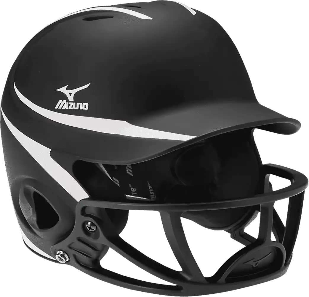 Mizuno Mbh252 Mvp with Polycarb Fp Mask - Black White