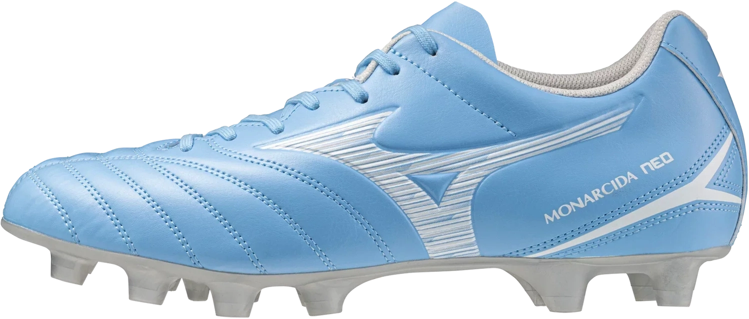Mizuno Monarcida Neo Iii Select Fg Firm Ground Soccer Cleat - Celeste White