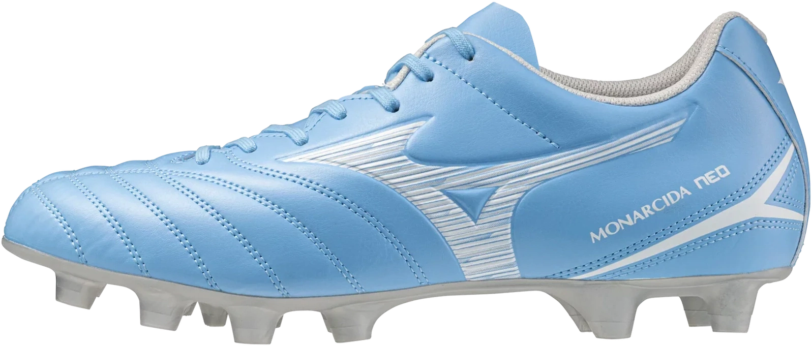 Mizuno Monarcida Neo Iii Select Fg Firm Ground Soccer Cleat - Silver Gold