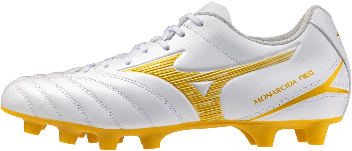 Mizuno Monarcida Neo Iii Select Fg Firm Ground Soccer Cleat - White Gold