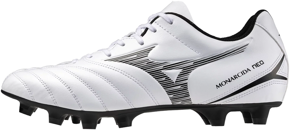 Mizuno Monarcida Neo Iii Select Fg Firm Ground Soccer Cleat - White Black