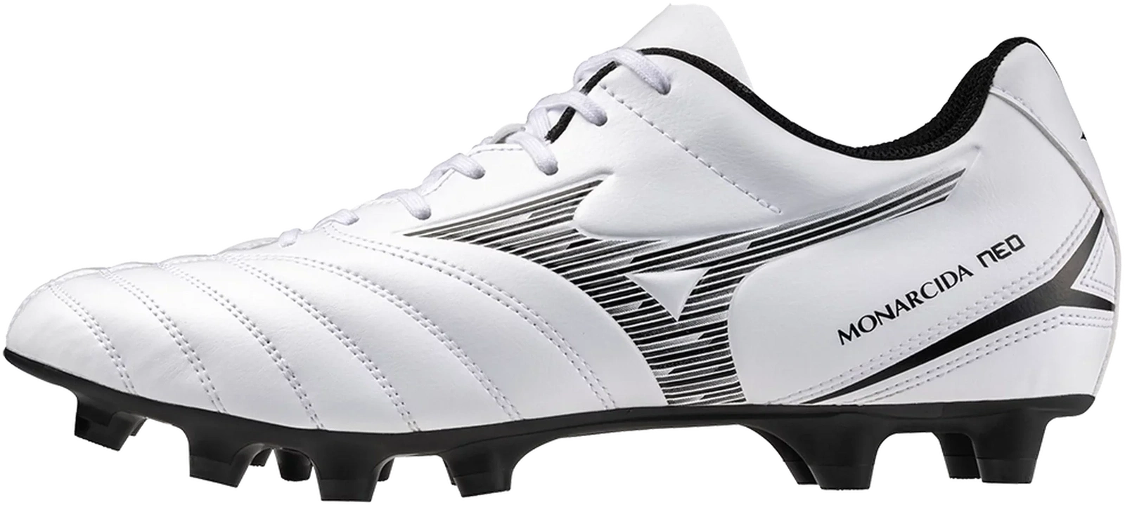 Mizuno Monarcida Neo Iii Select Fg Firm Ground Soccer Cleat - White Black