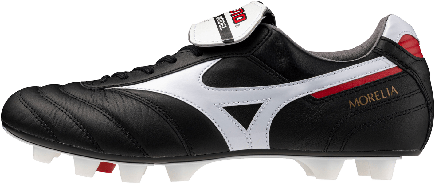 Mizuno Morelia Ii Made in Japan Kl Soccer Cleat Flap Tongue - Black White
