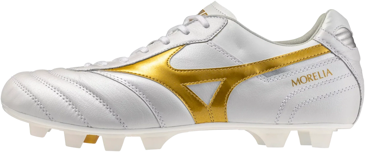 Mizuno Morelia Ii Made in Japan Kl Soccer Cleat - White Gold