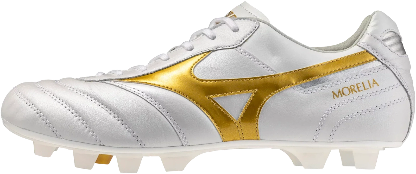 Mizuno Morelia Ii Made in Japan Kl Soccer Cleat - White Gold