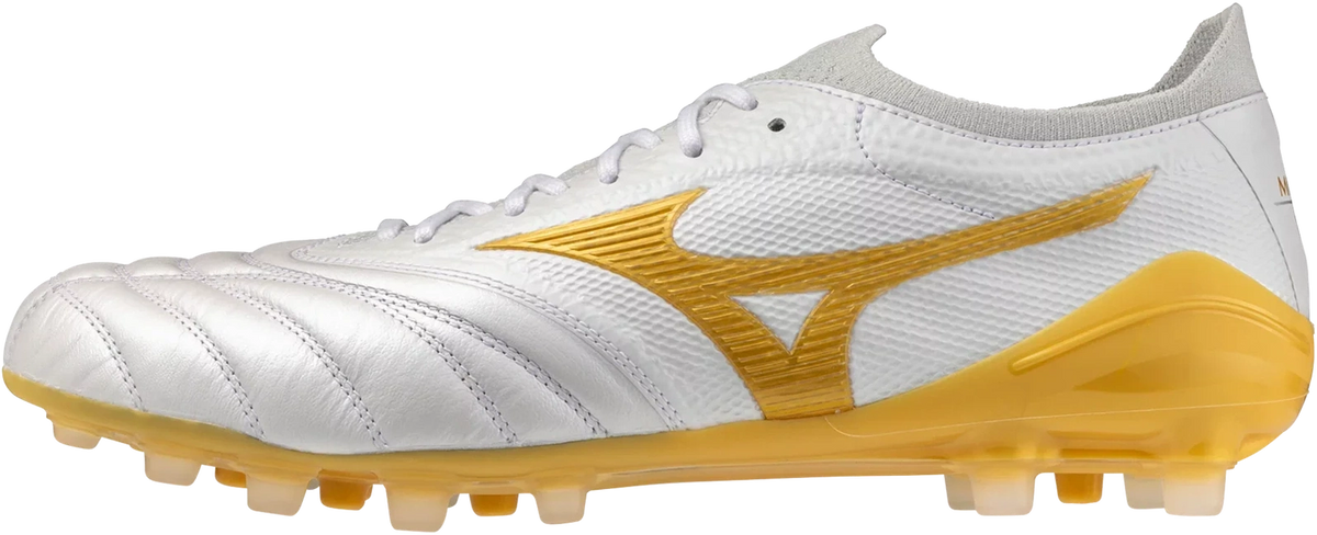 Mizuno Morelia Neo Iv Beta Ag Artificial Grass Made in Japan Kl Soccer Cleat - White Gold