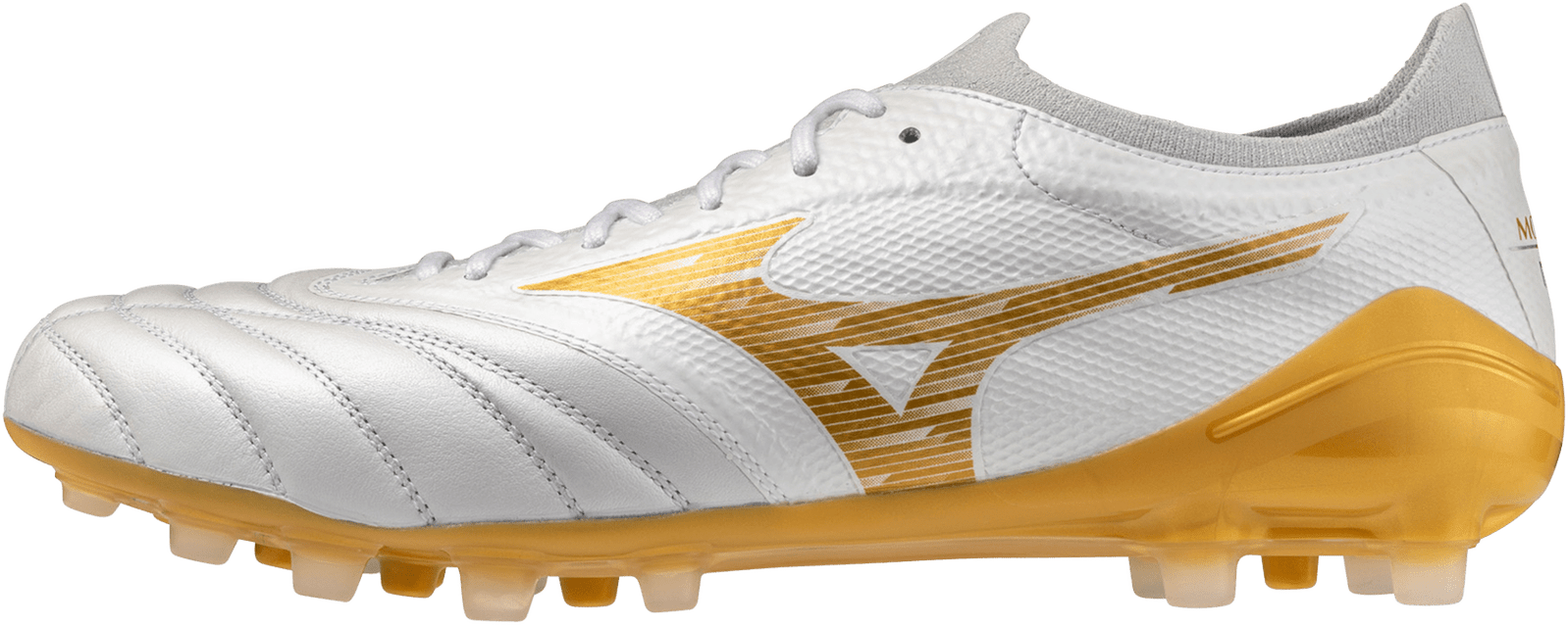 Mizuno Morelia Neo Iv Beta Elite Ag Artificial Grass Kl Soccer Cleat - White Gold