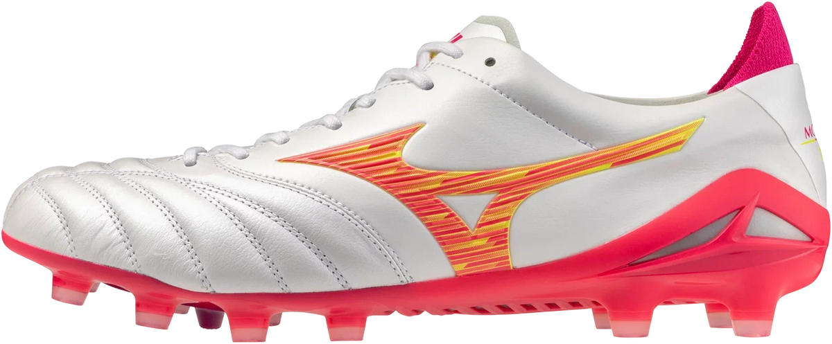 Mizuno Morelia Neo Iv Elite Fg Firm Ground Kl Soccer Cleat - White Pink Tetra