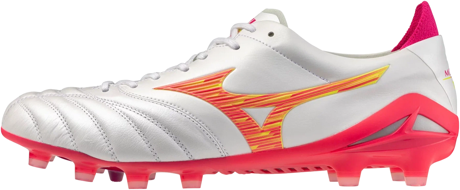 Mizuno Morelia Neo Iv Elite Fg Firm Ground Kl Soccer Cleat - White Pink Tetra