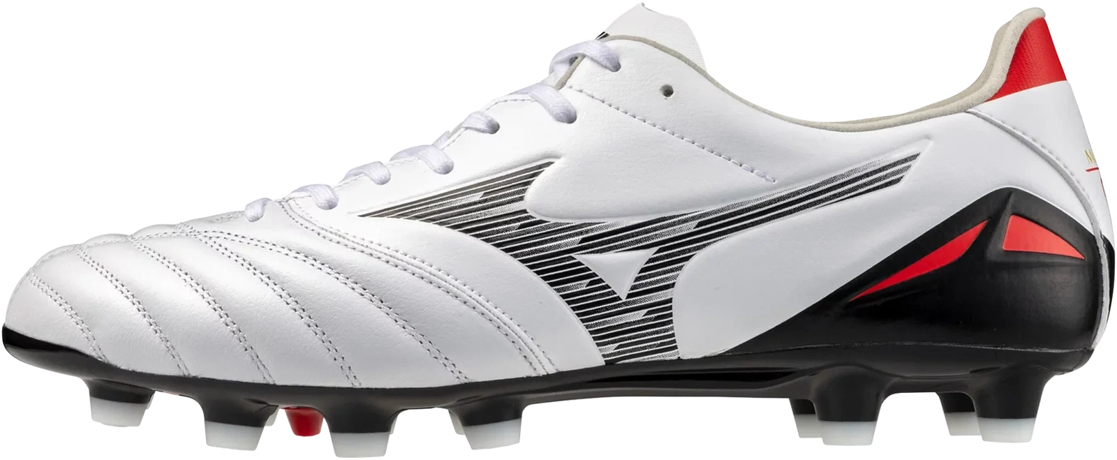 Mizuno Morelia Neo Iv Pro Fg Firm Kl Ground Soccer Cleat - White Black