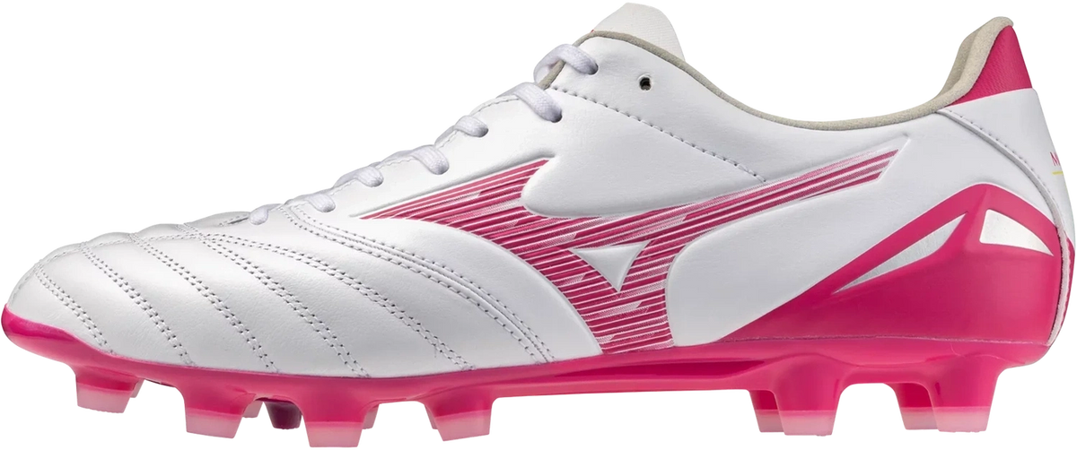 Mizuno Morelia Neo Iv Pro Fg Firm Kl Ground Soccer Cleat - White Pink Tetra
