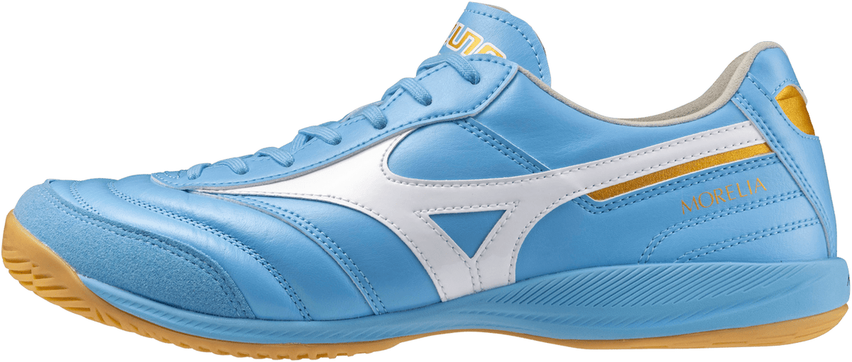 Mizuno Morelia Sala Elite in Indoor Soccer Shoe - Celeste White