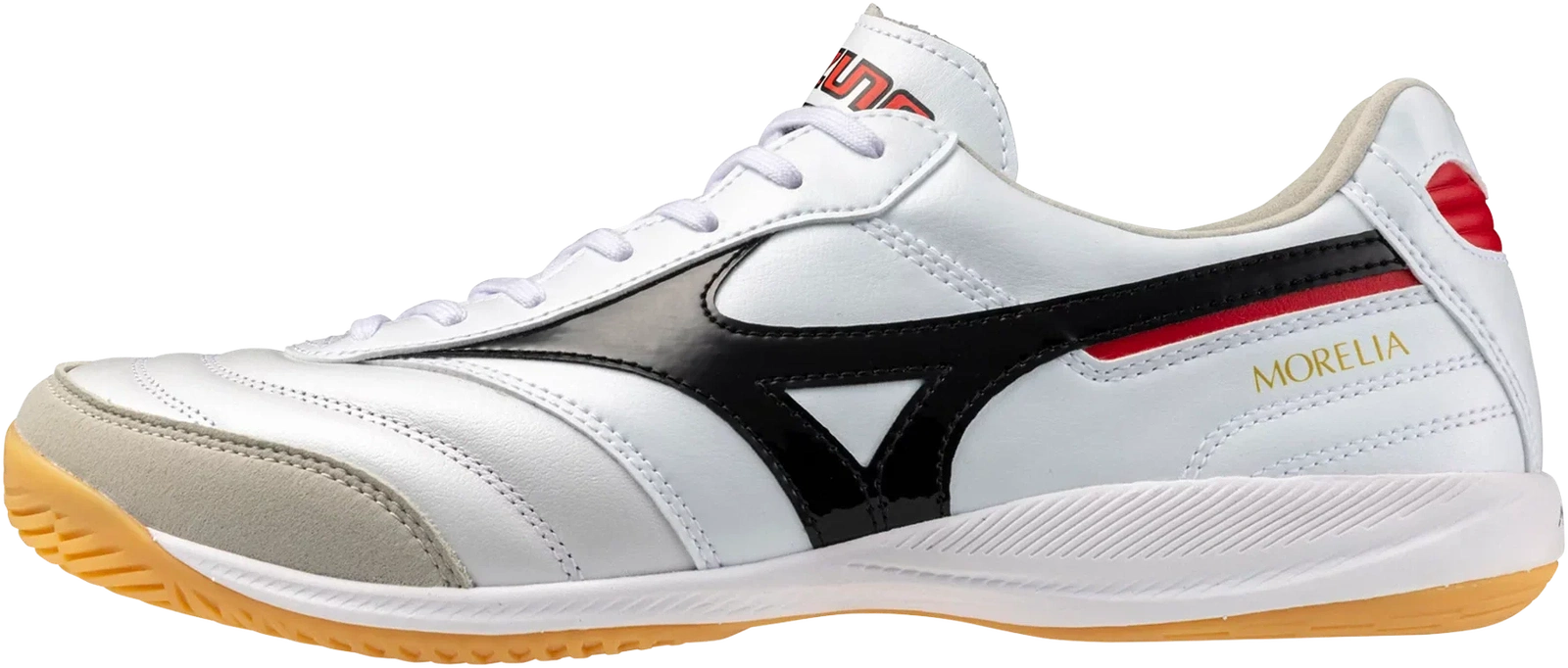 Mizuno Morelia Sala Elite Indoor Soccer Shoe - White Black