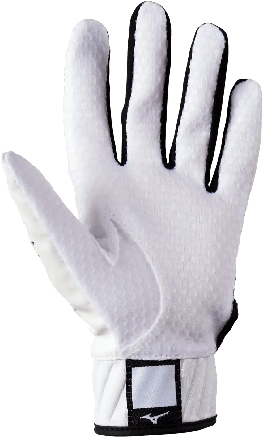 Mizuno Mvp Youth Tee Ball Batting Glove - White Black - T-ball