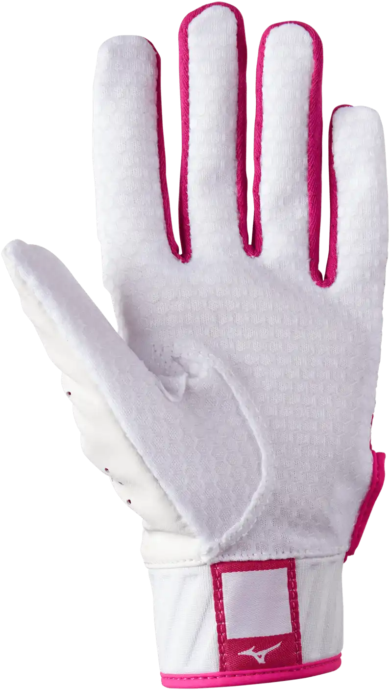Mizuno Mvp Youth Tee Ball Batting Glove - White Pink - T-ball