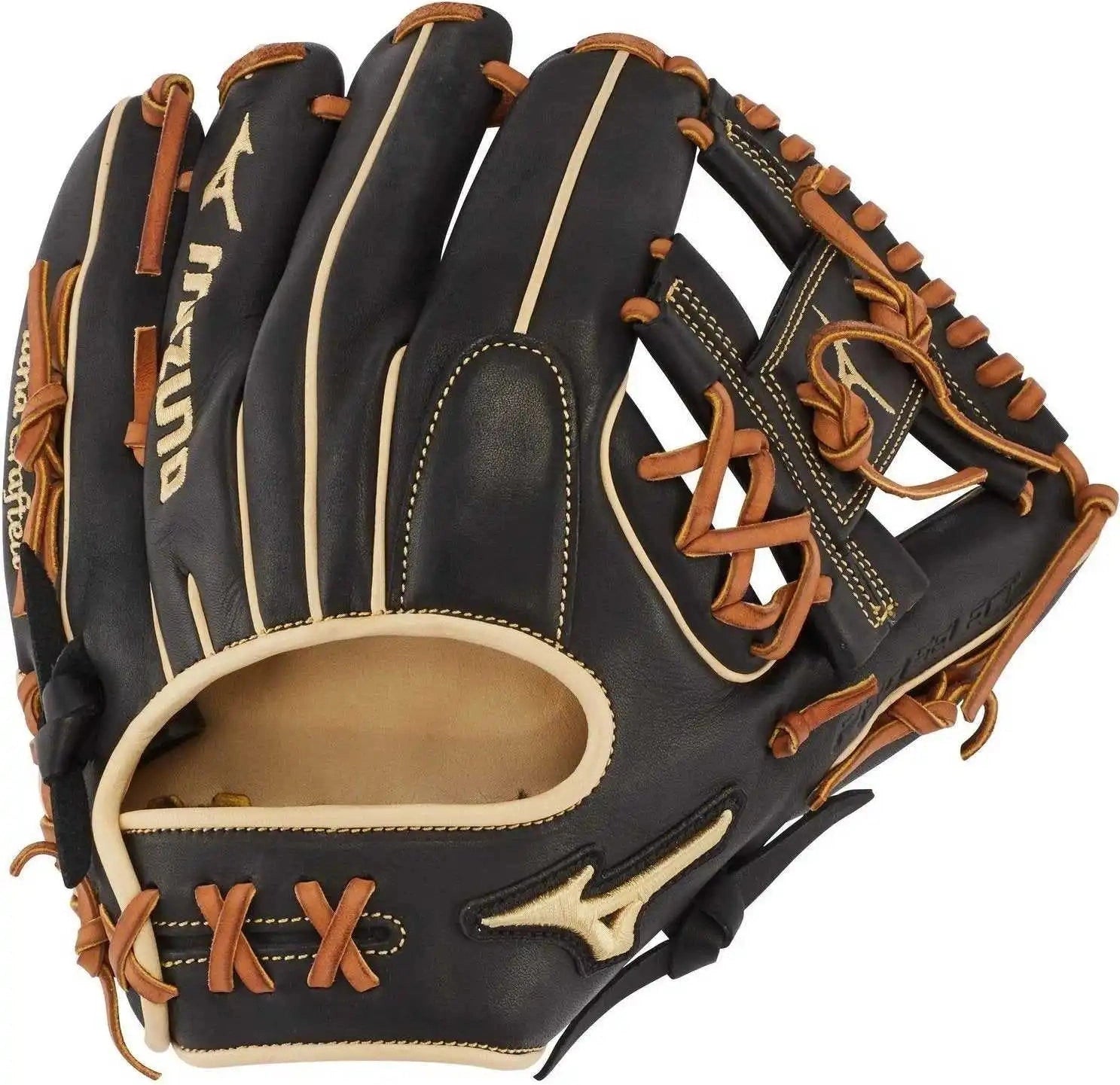 Mizuno Pro Select 11.50’’ Infield Glove Gps1bk-400s Shallow Pocket - Black - Right