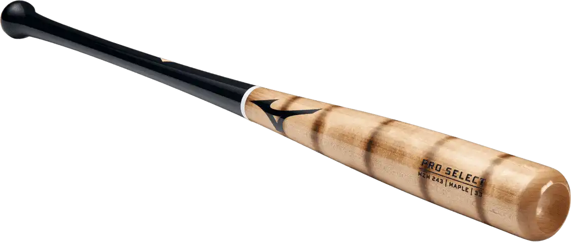 Mizuno Pro Select Mzm 243 Maple Wood Baseball Bat - Natural Black