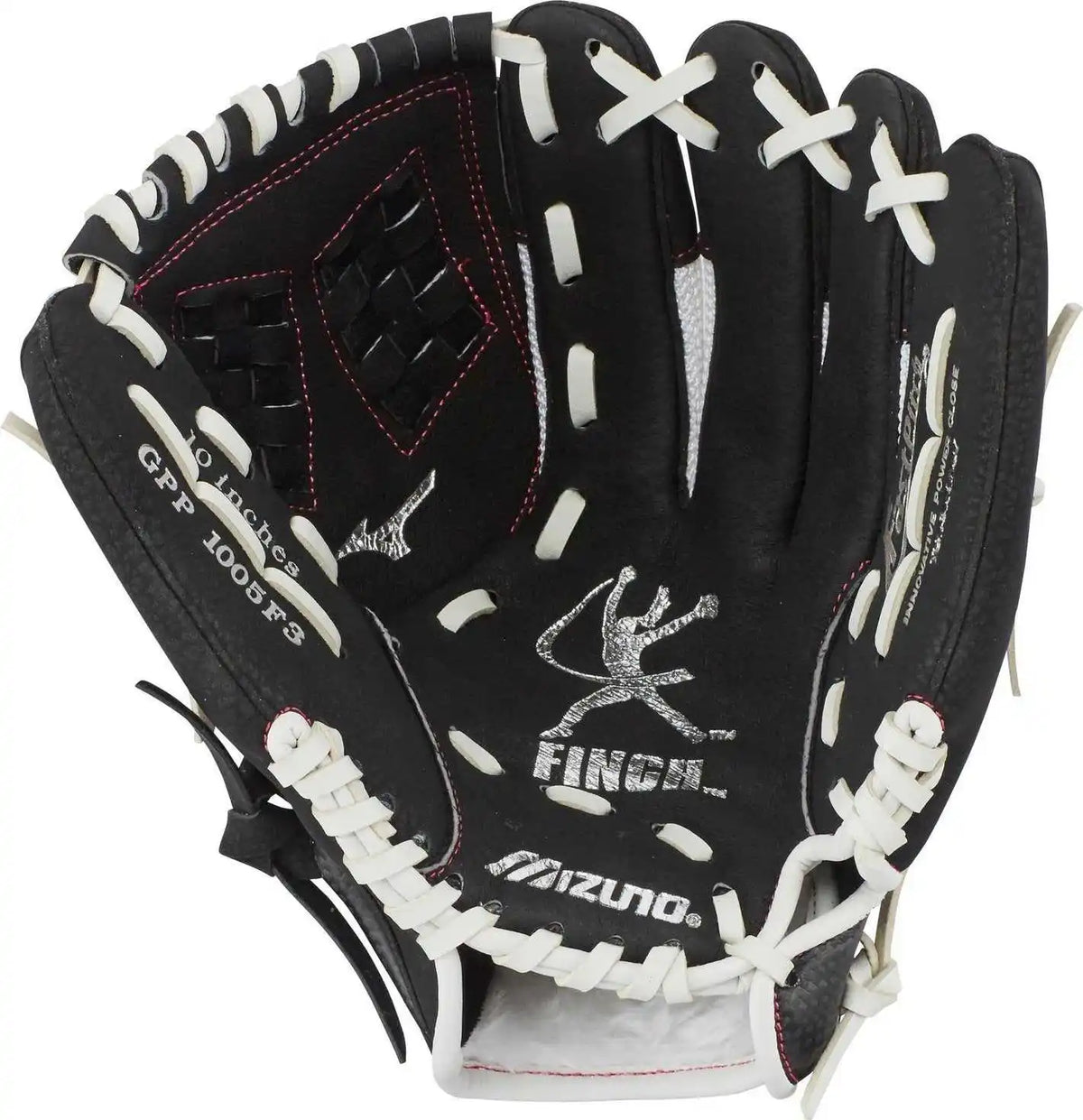 Mizuno Prospect Finch 10.00’’ Gpp1005f3 Fastpitch Glove - Black White