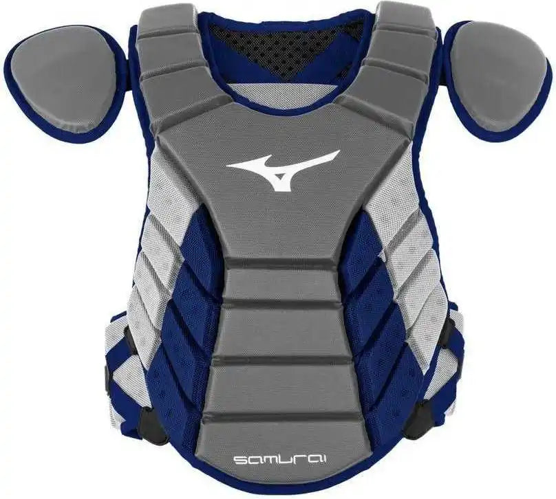 Mizuno Samurai 16’’ Chest Protector Adult - Gray Navy