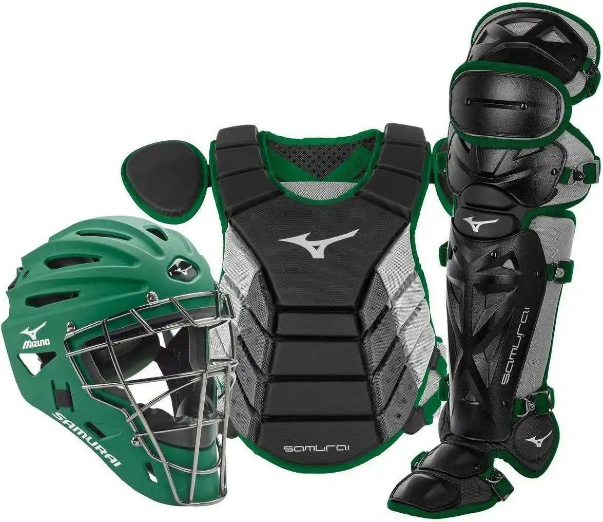 Mizuno Samurai Adult 15’’ Baseball Boxed Catcher’s Gear Set - Black Forest