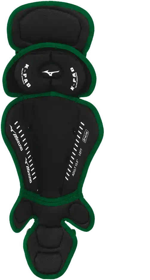 Mizuno Samurai Adult Baseball Shin Guards 15.5’’ - Black Forest