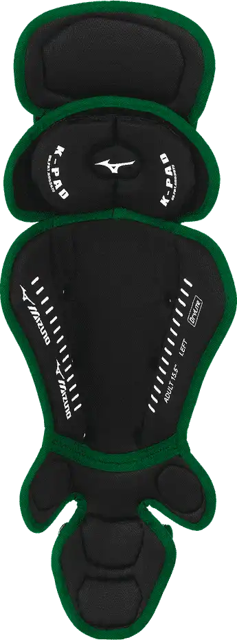Mizuno Samurai Adult Baseball Shin Guards 16.5’’ - Black Forest