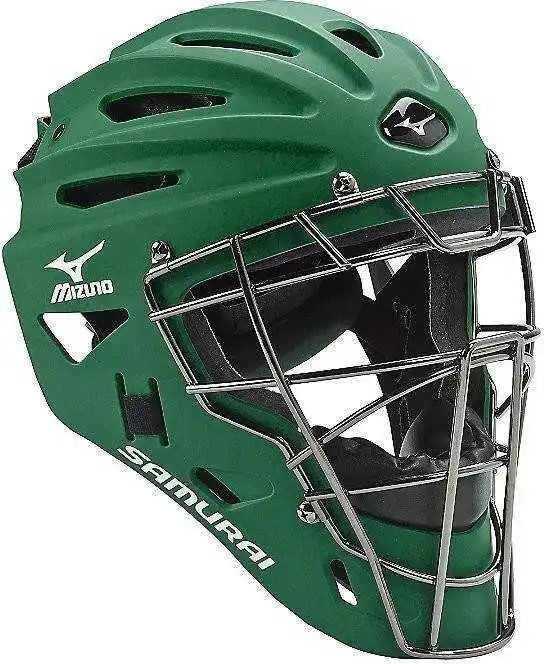 Mizuno Samurai Catcher’s Helmet G4 Forest Green - 380191 - Forest / 7’’ - 7 5/8’’