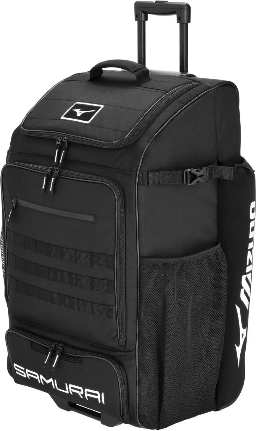 Mizuno Samurai Catcher’s Wheel Batpack - Black