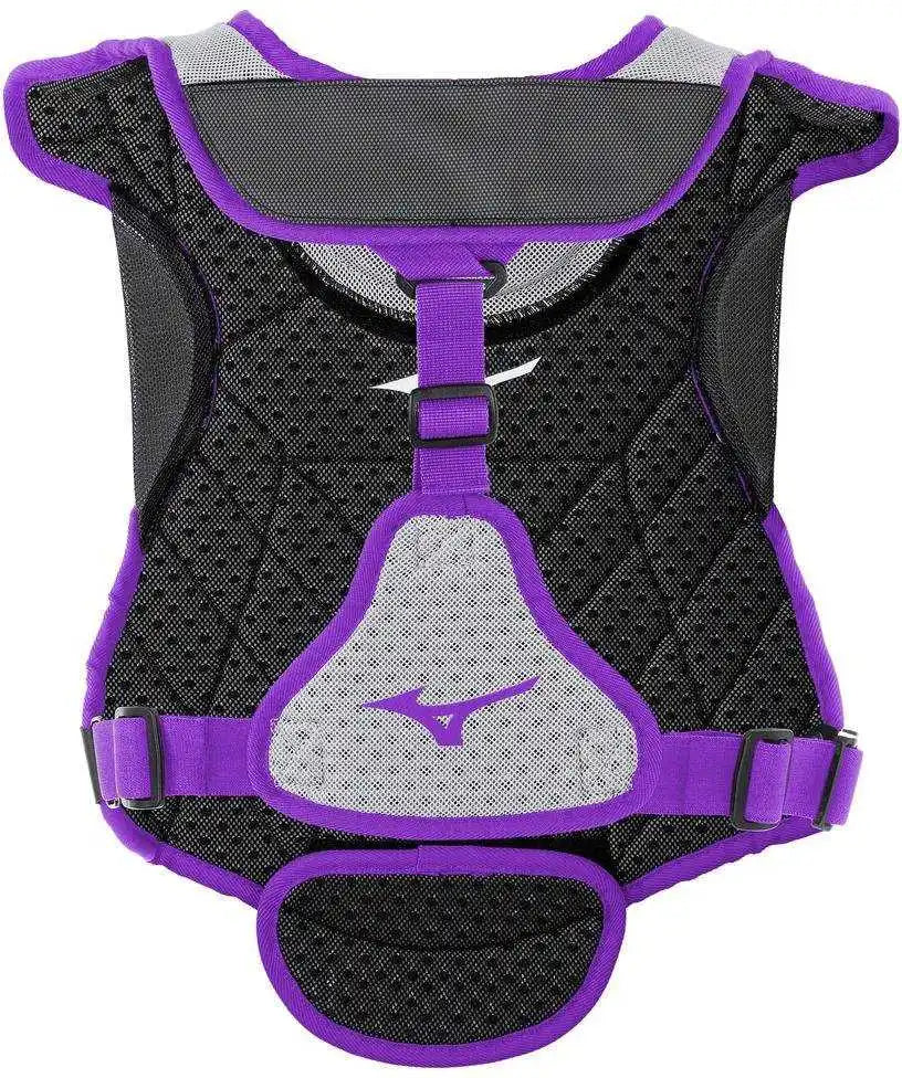 Mizuno Samurai Women’s Fastpitch Softball Chest Protector 13’’ - Gray Purple