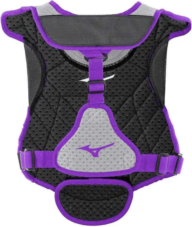 Mizuno Samurai Women’s Fastpitch Softball Chest Protector 14’’ - Gray Purple