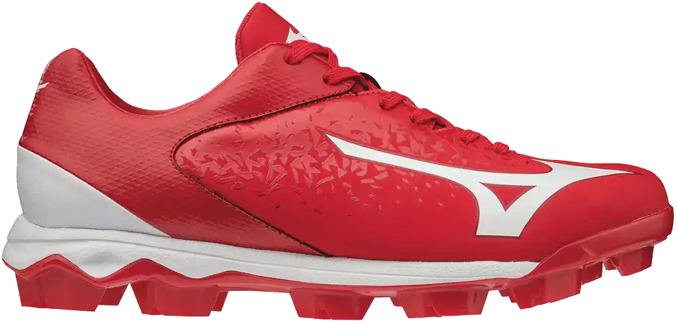 Mizuno Select Nine Low Molded Cleats - Red White