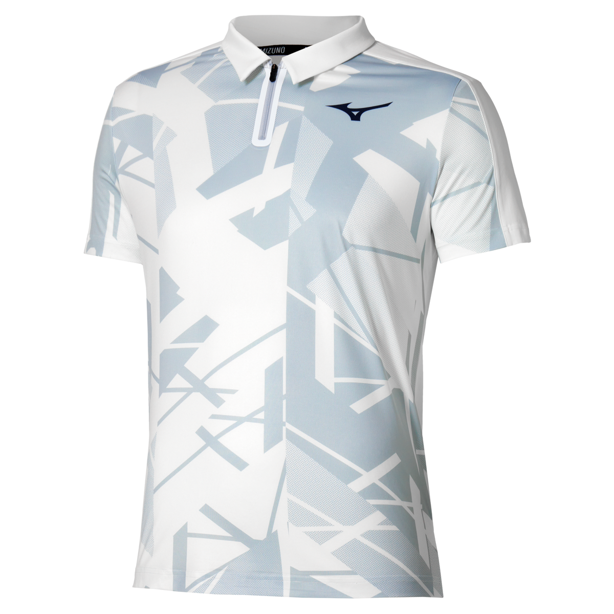 Mizuno Usa 650006 Racquet Sports Men’s Shadow Polo - White-grey (0091) - Extra Large (xxl)