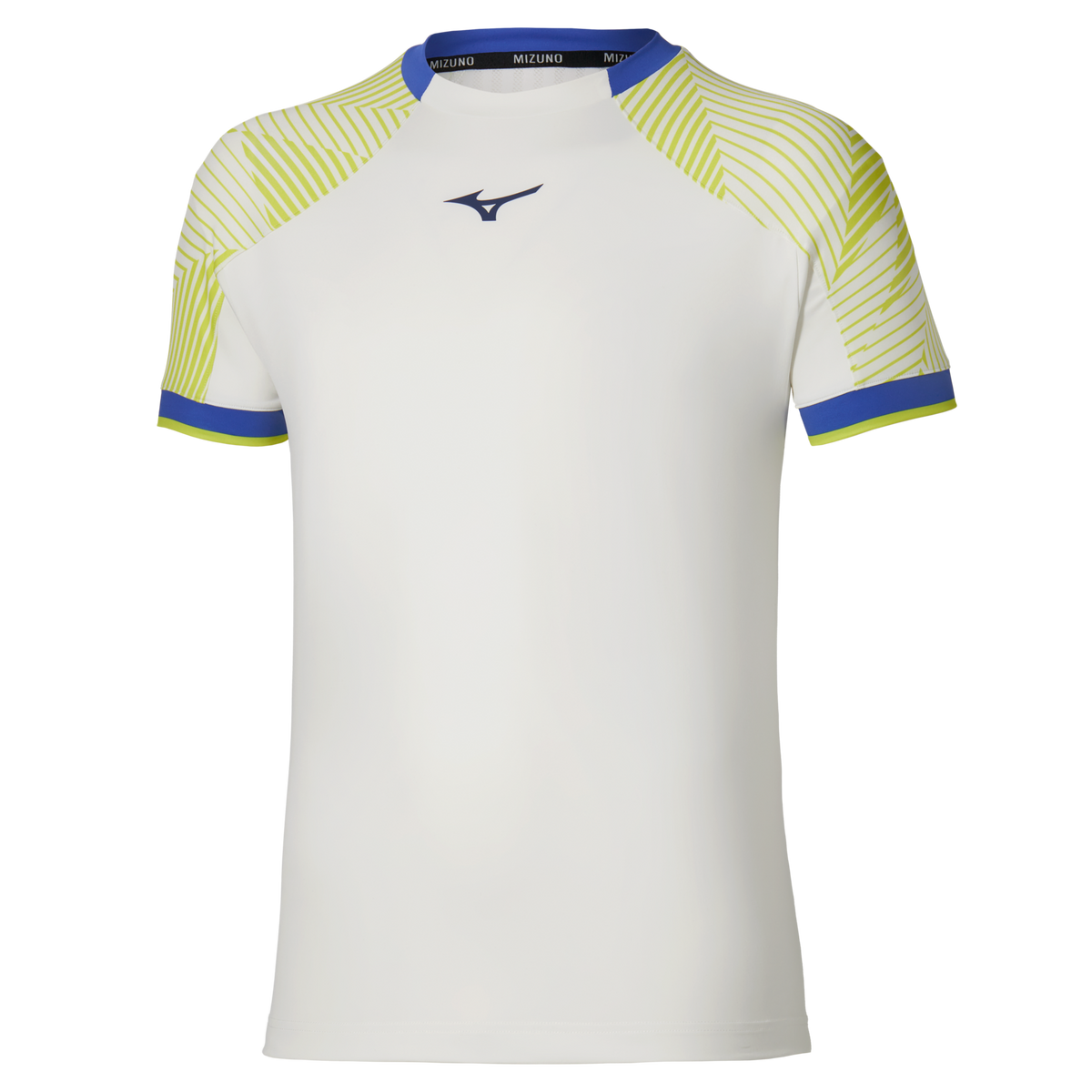 Mizuno Usa 650023 Racquet Sports Men’s Shadow Tee - White-yellow (0030) - Extra Large (xxl)