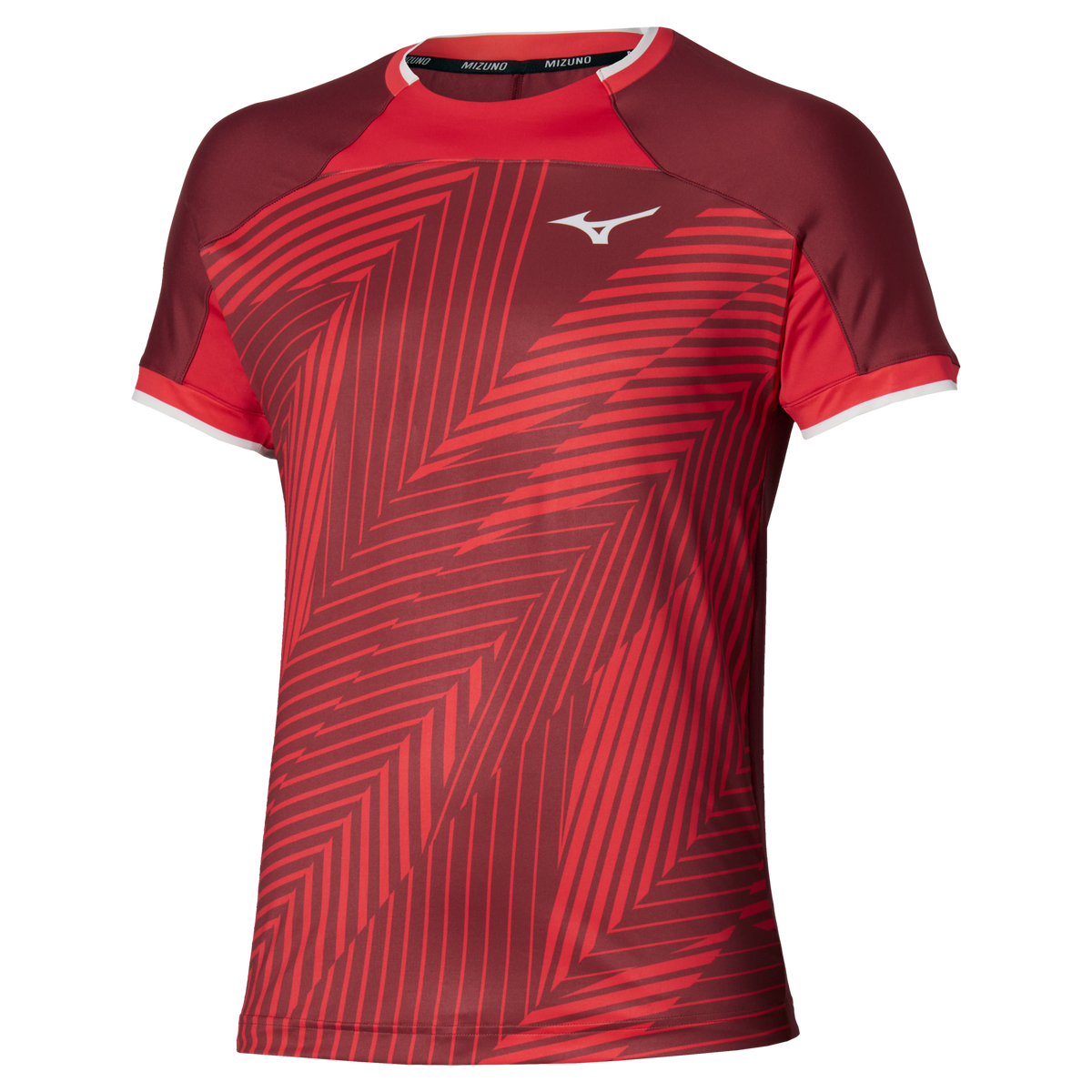 Mizuno Usa 650025 Racquet Sports Men’s Shadow Graphic Tee - Sun Dried Tomato (1k1k) - Extra Large (xxl)